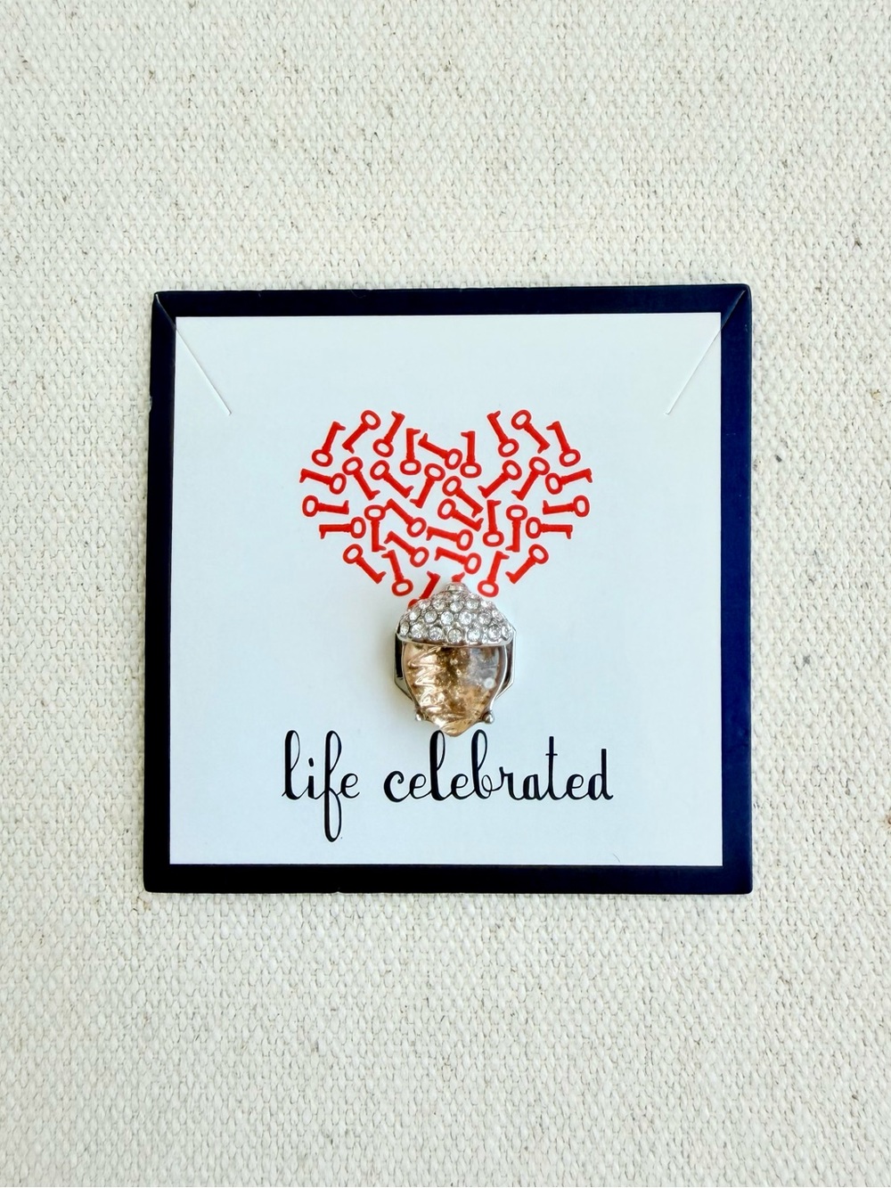 *Acorn Charm* KEEP COLLECTIVE Retired Silver
